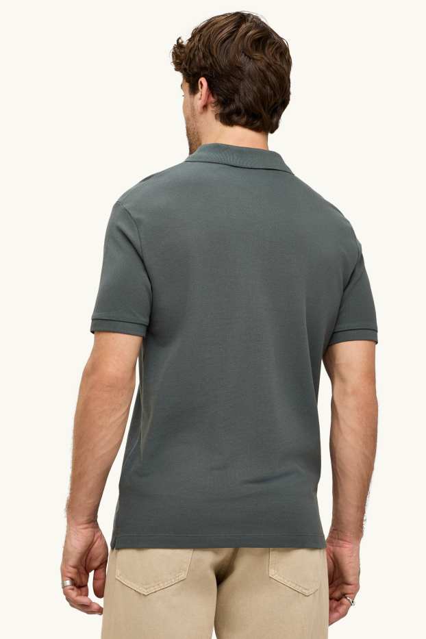 Uomo - Polo - regular fit - grigio scuro