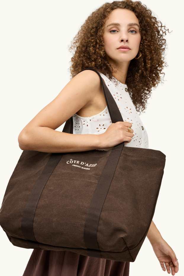 Damen - Großer Shopper - braun