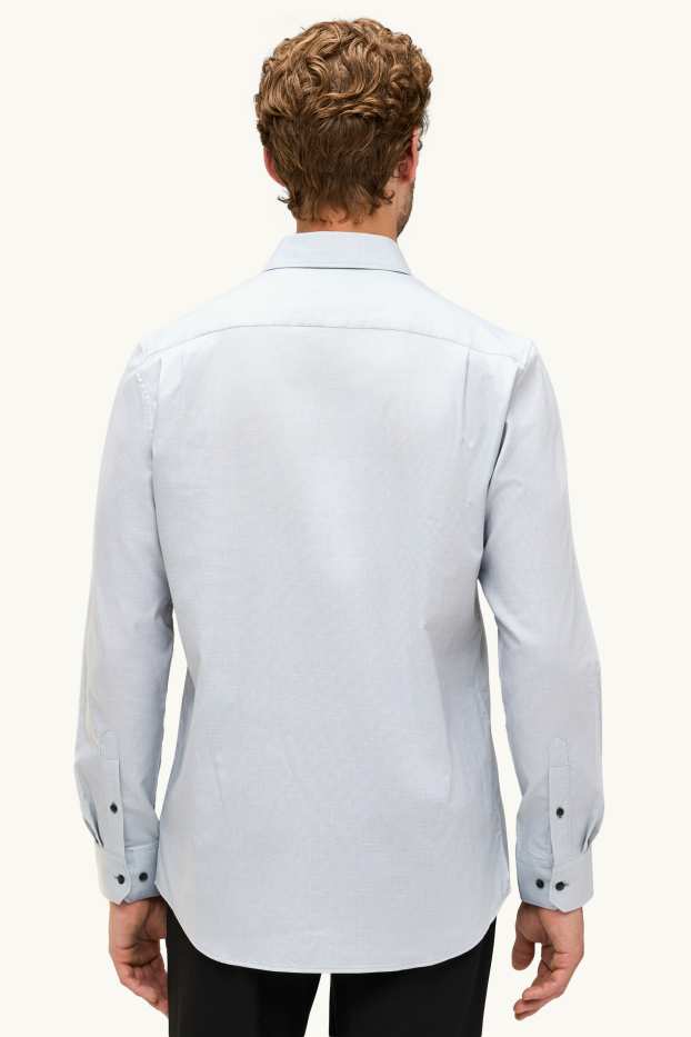 Men - Business shirt - regular fit - kent collar - easy-iron - green