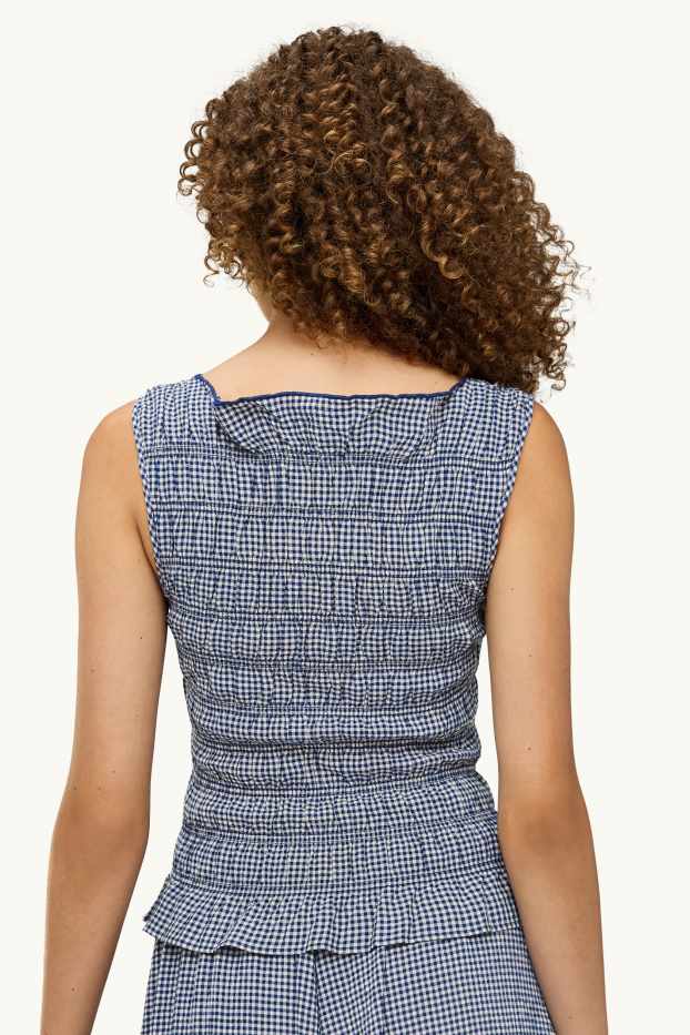 Donna - Camicia - blu / bianco