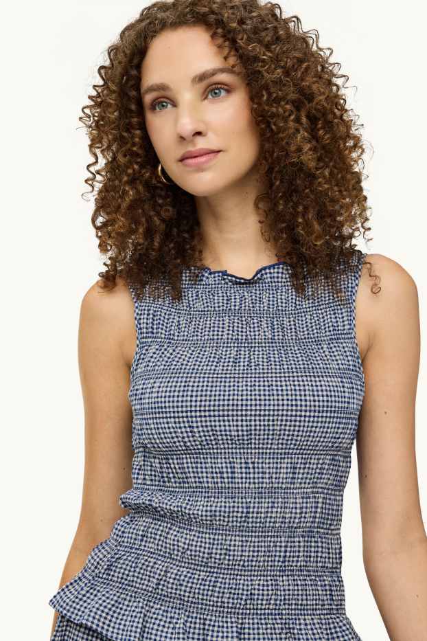 Donna - Camicia - blu / bianco