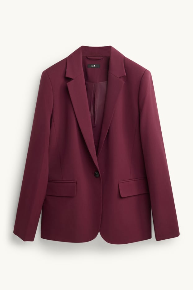 Damen - Blazer - Relaxed Fit - bordeaux