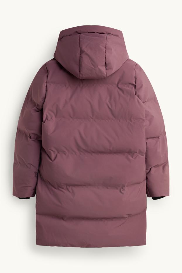 Kinder Mädchen - Funktions-Steppjacke mit Kapuze - gefüttert - lila