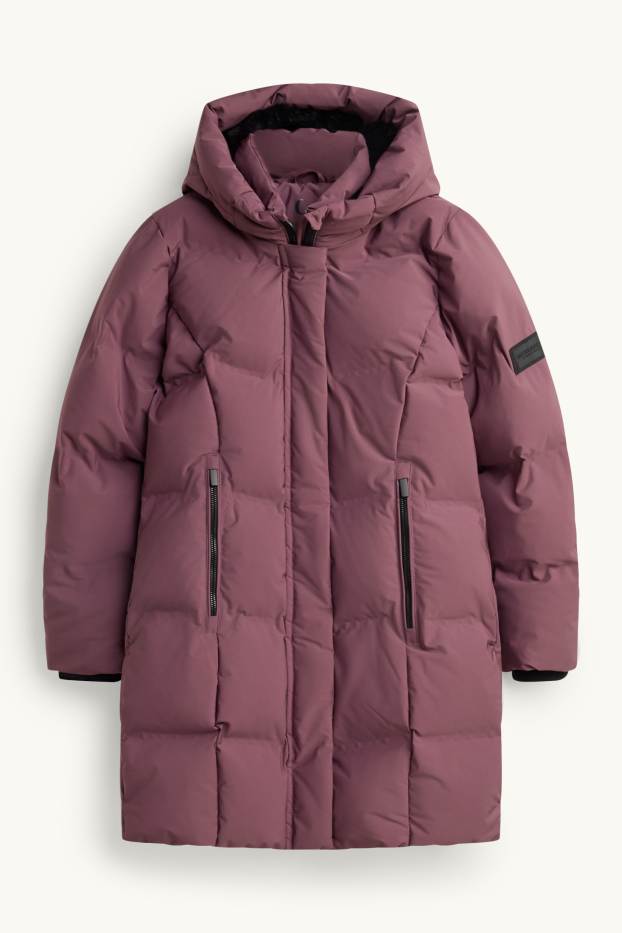 Kinder Mädchen - Funktions-Steppjacke mit Kapuze - gefüttert - lila