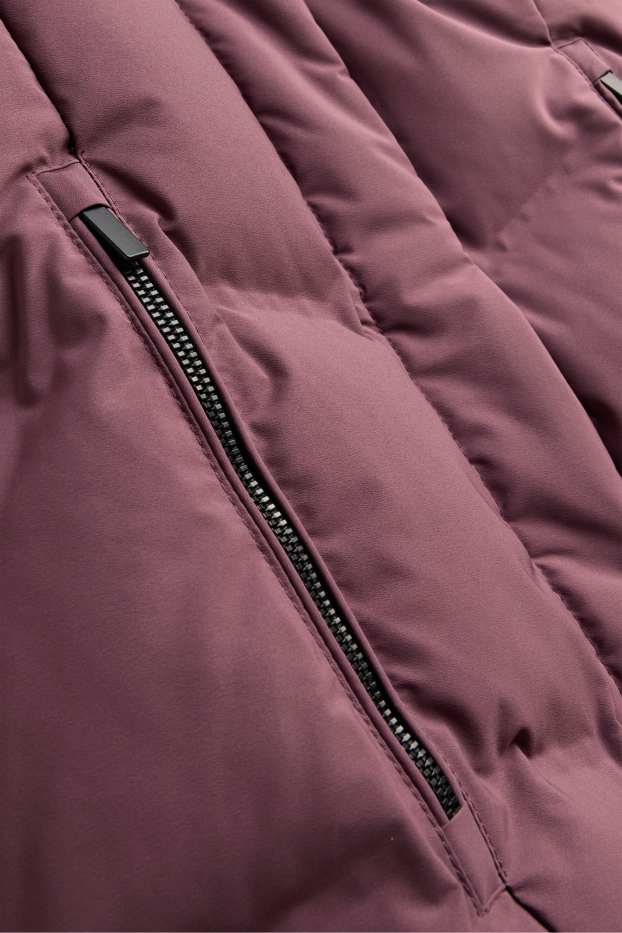 Kinder Mädchen - Funktions-Steppjacke mit Kapuze - gefüttert - lila