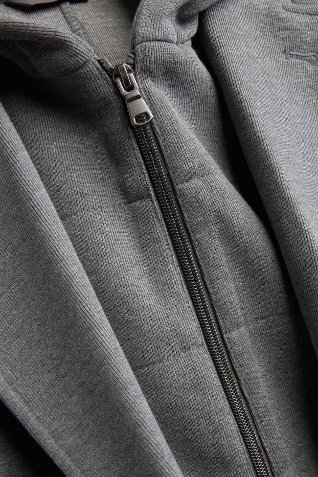 Home - Americana combinable amb caputxa - regular fit - estil 2 en 1 - gris