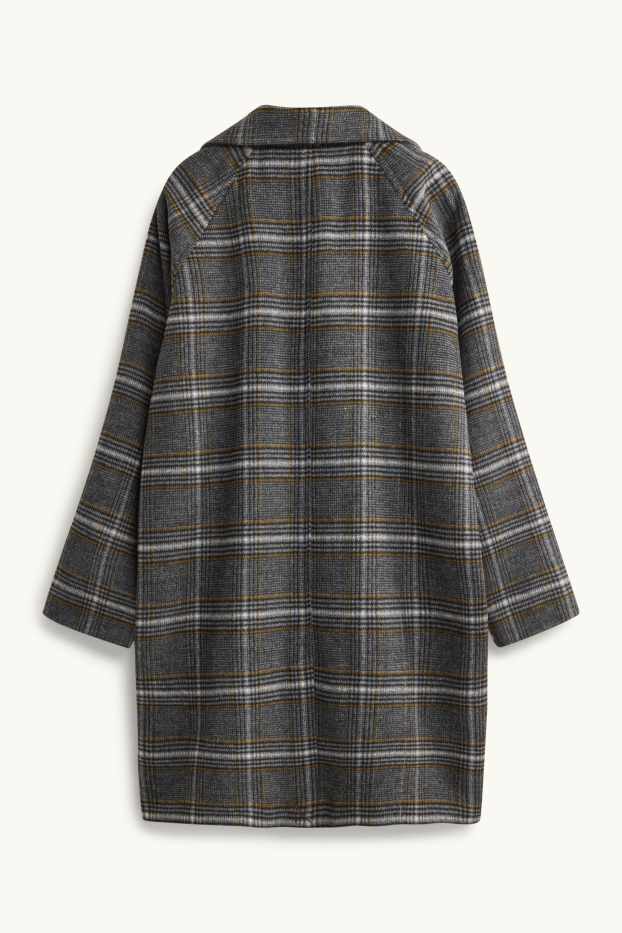 Dona - Abric - de quadres - gris/groc