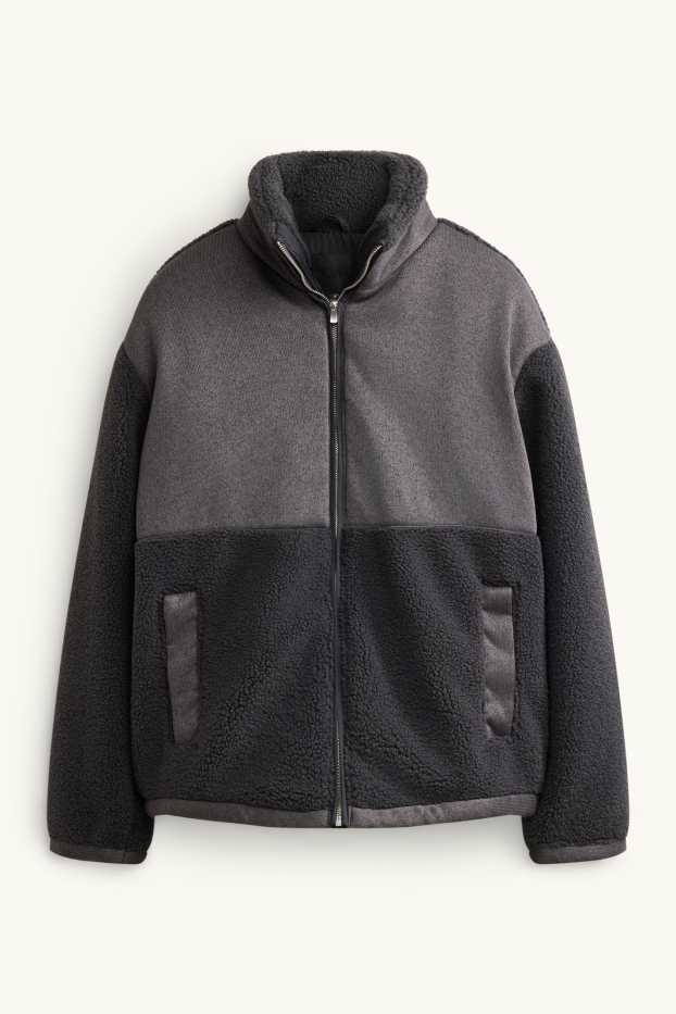 Hommes - Veste en polaire - gris foncé