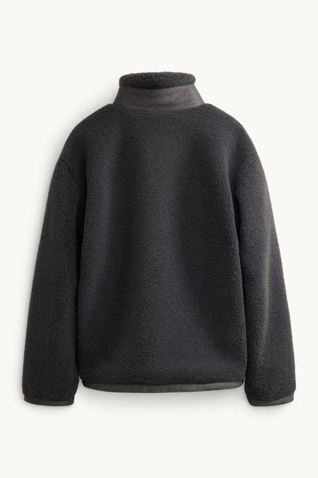 Hommes - Veste en polaire - gris foncé