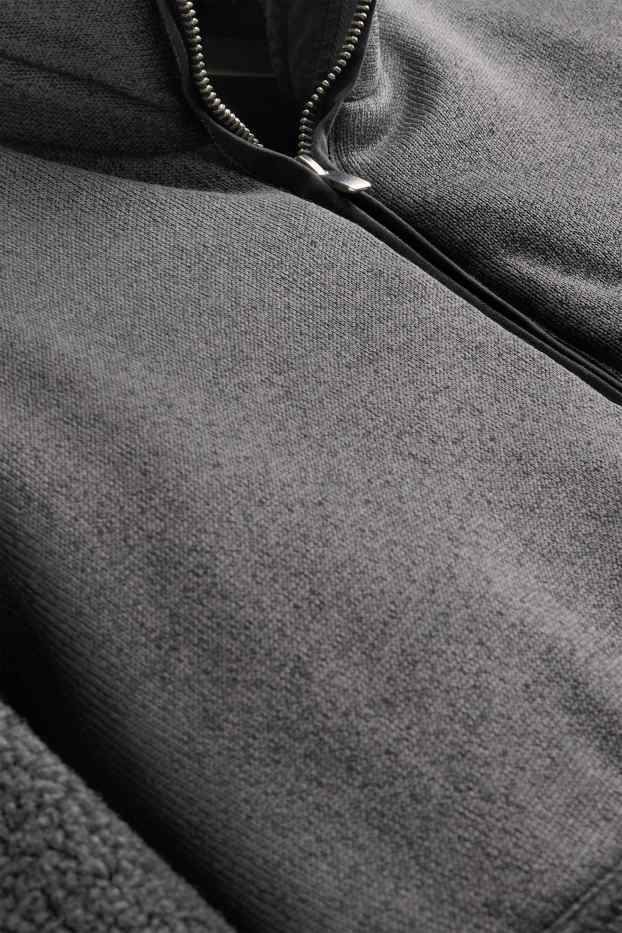 Hommes - Veste en polaire - gris foncé