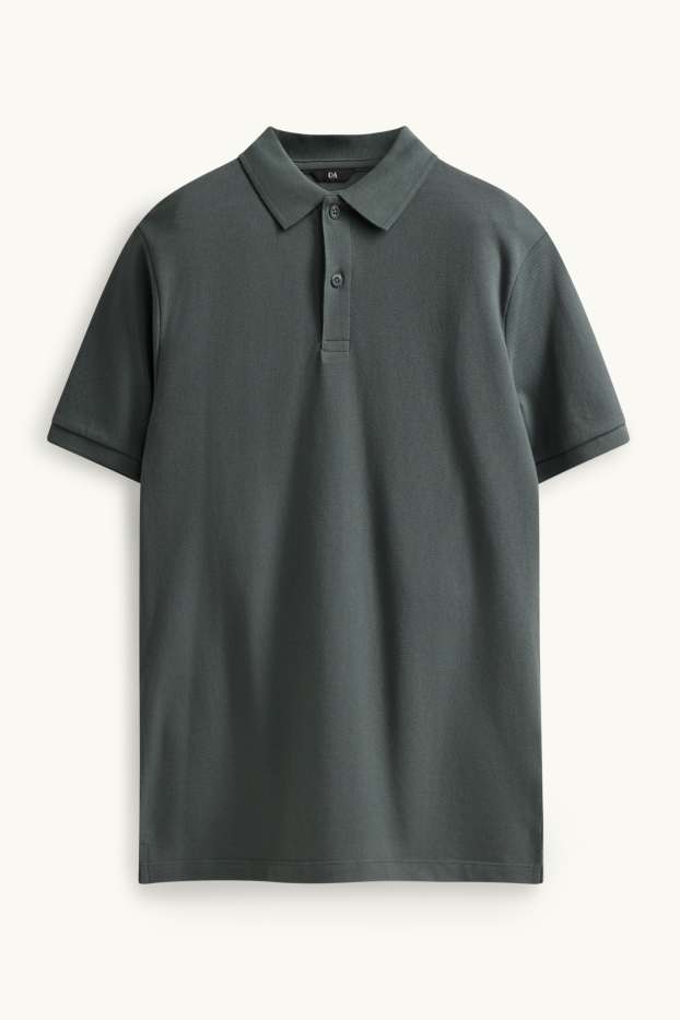 Uomo - Polo - regular fit - grigio scuro