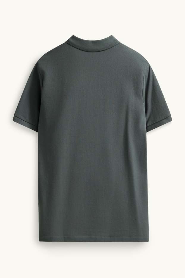 Uomo - Polo - regular fit - grigio scuro