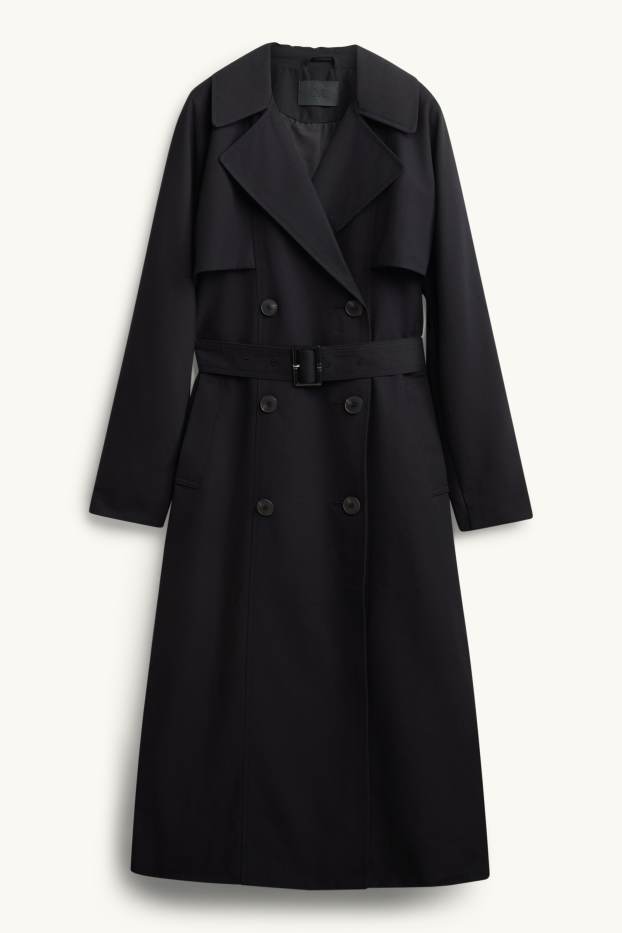 Femmes - Trench à ceinture - noir