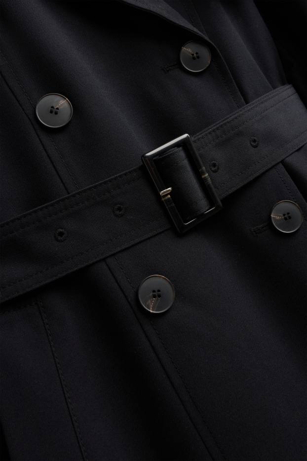Femmes - Trench à ceinture - noir