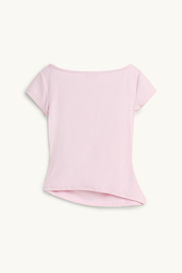 Femei - Tricou - slim fit - roz