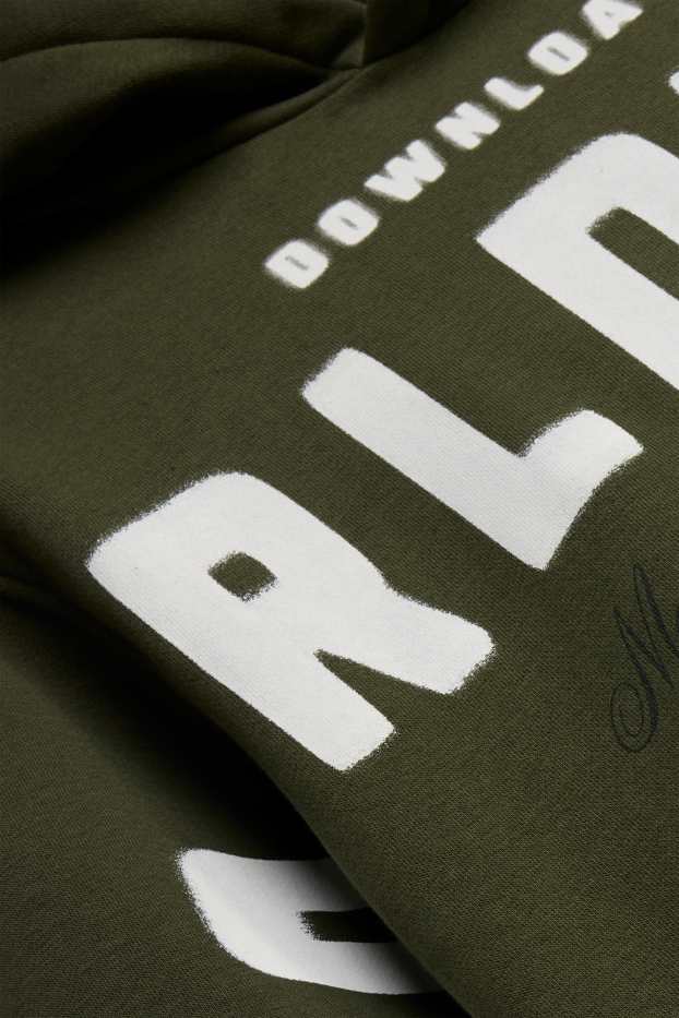 Kinder Buben - Hoodie - dunkelgrün
