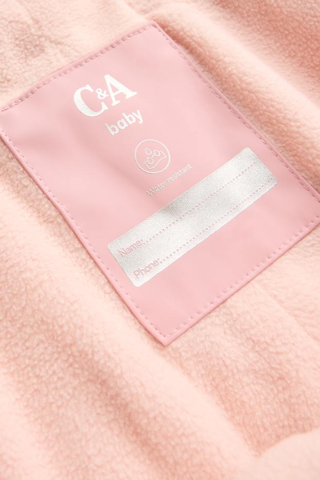 Bébés filles - Pomme - pantalon de pluie bébé - doublé - imperméable - rose
