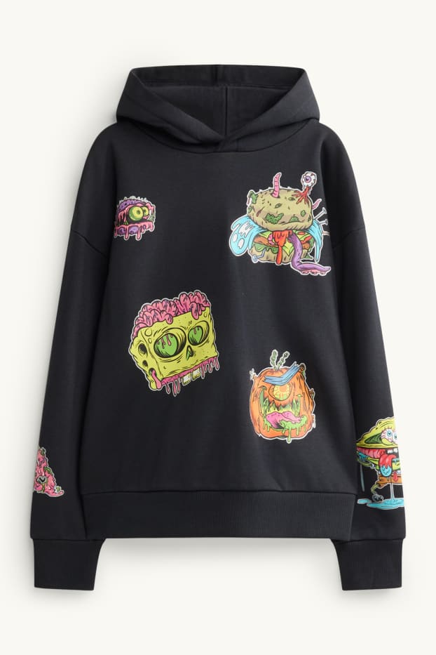 Enfants garçons - Bob l’Éponge - sweat à capuche - noir