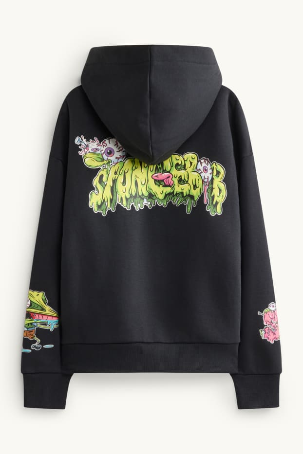 Enfants garçons - Bob l’Éponge - sweat à capuche - noir
