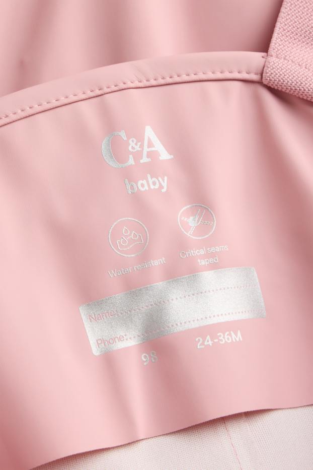 Bébés filles - Pantalon de pluie pour bébé - imperméable - rose