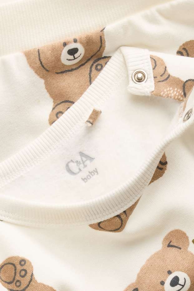 Bébés garçons - Oursons - sweat bébé - marron / blanc crème