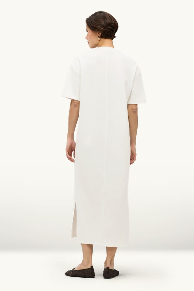 Donna - Vestito a t-shirt - bianco