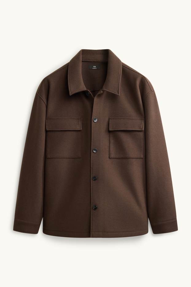 Herren - Hemdjacke - Relaxed Fit - Kent - braun
