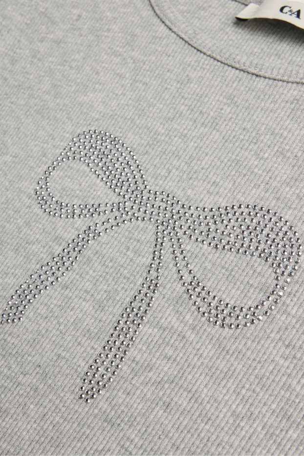 Children Girls - T-shirt - light gray