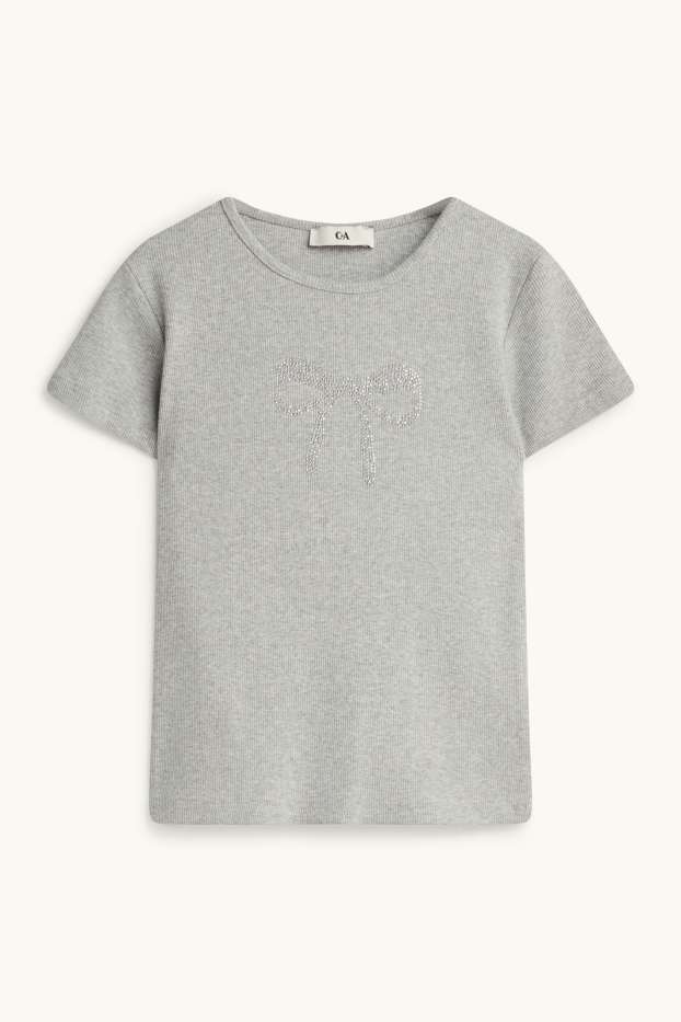 Children Girls - T-shirt - light gray