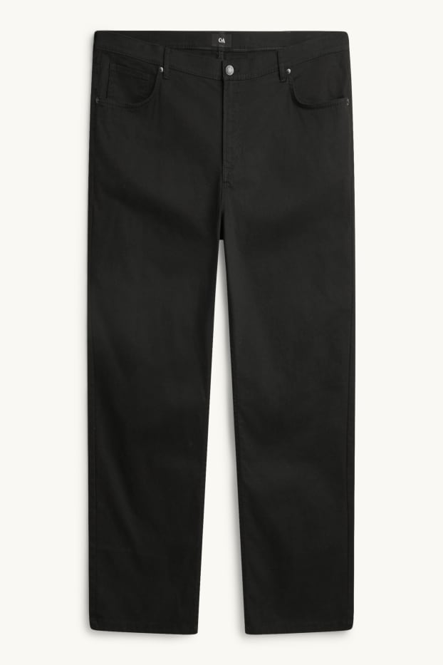 Herren - Hose - Straight Fit - schwarz