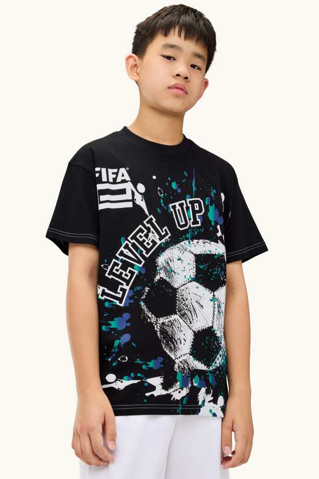 Enfants garçons - Lot de 2 - FIFA® - T-shirt - blanc / noir