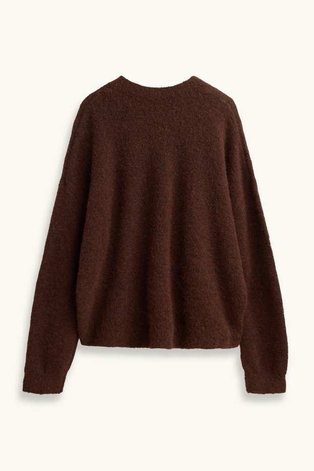 Damen - Pullover - dunkelbraun
