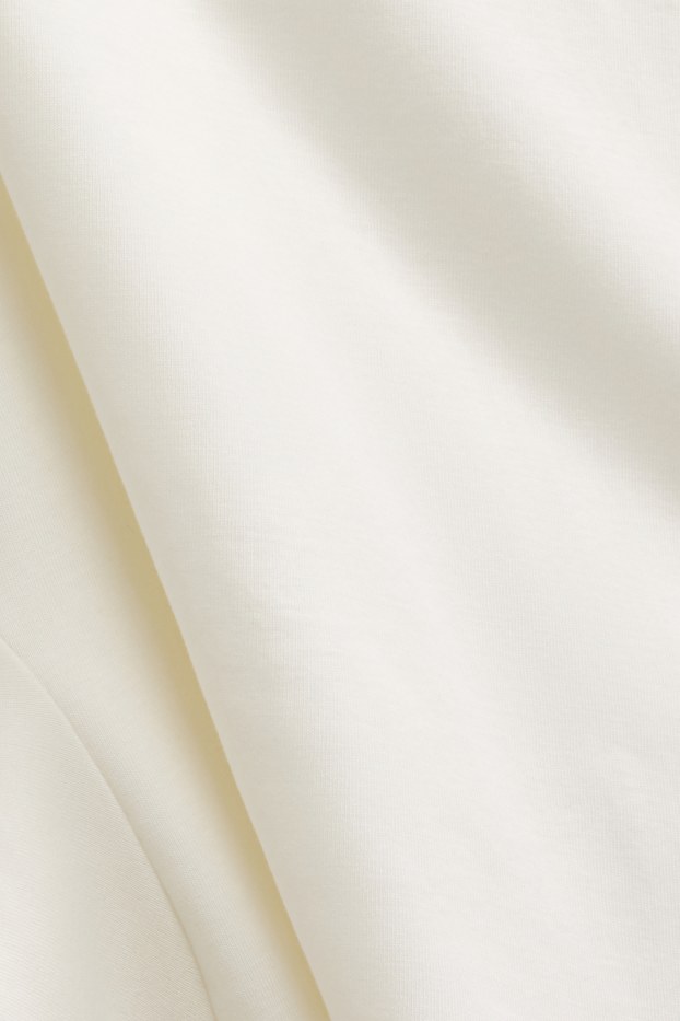 Femmes - Haut à manches longues - slim fit - blanc pur