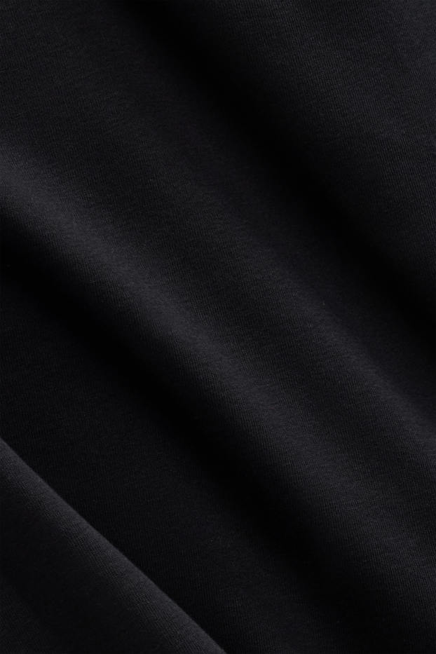 Femmes - Haut à manches longues - slim fit - noir