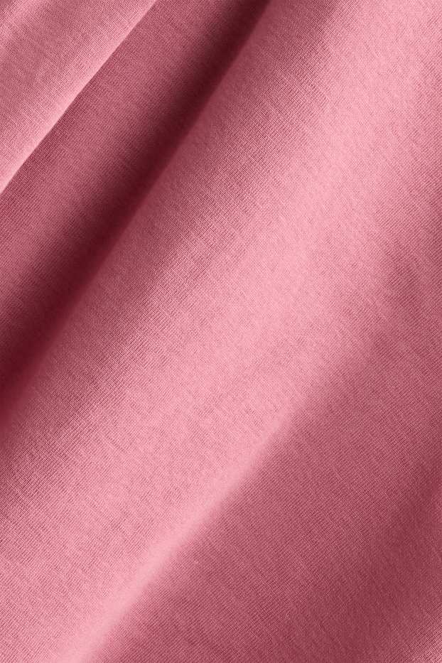 Femei - Tricou cu mânecă lungă - slim fit - roz