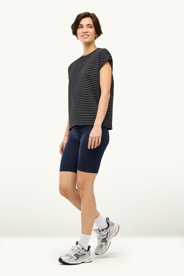 Donna - Confezione da 2 - shorts stile ciclista - nero