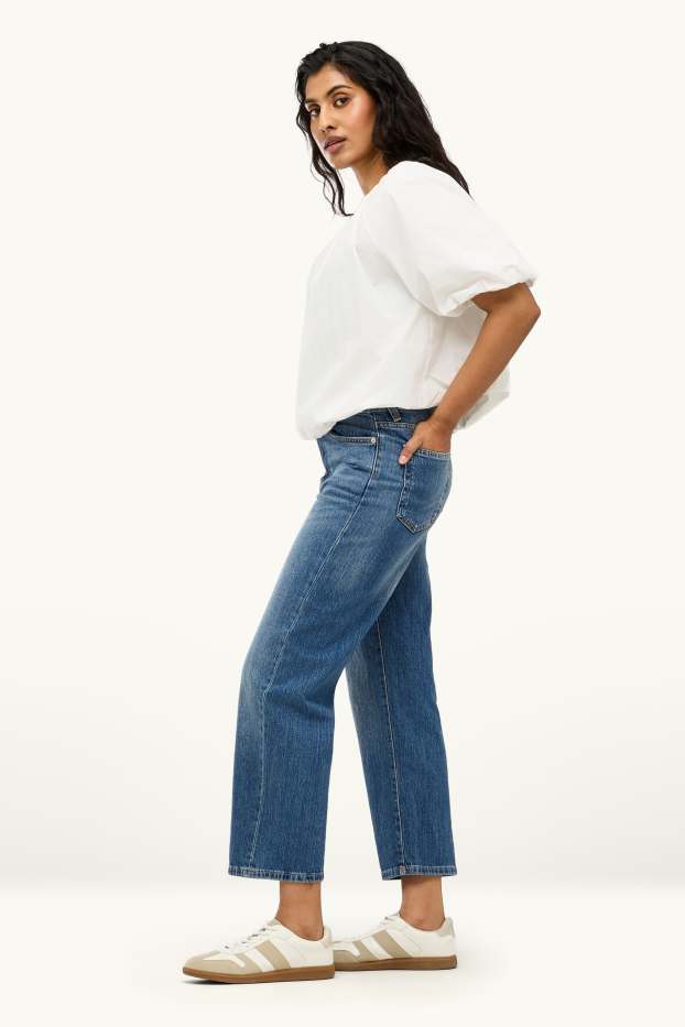 Dámské - Relaxed jeans - mid waist - LYCRA® - džíny - modré