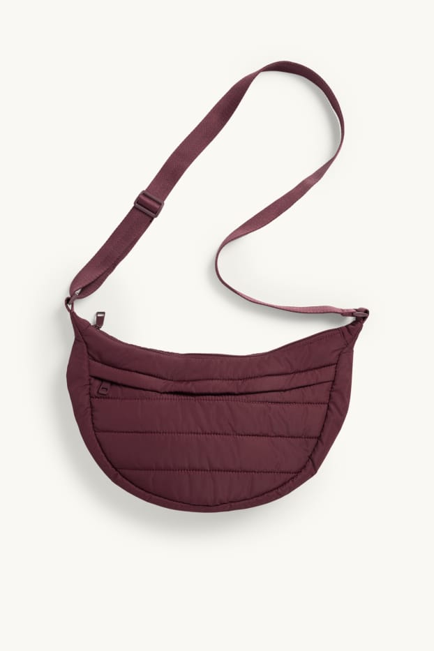 Femmes - Sac à bandoulière matelassé - bordeaux