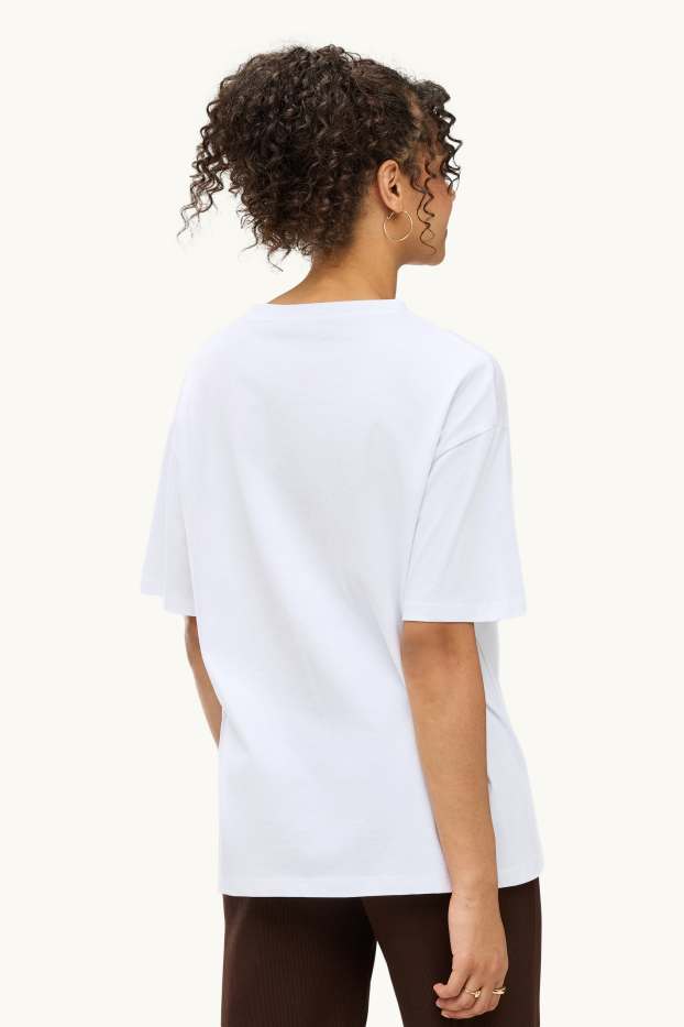 Donna - T-shirt - oversize - bianco