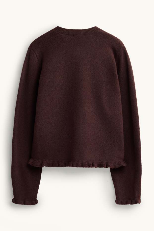Femmes - Gilet en maille - marron foncé