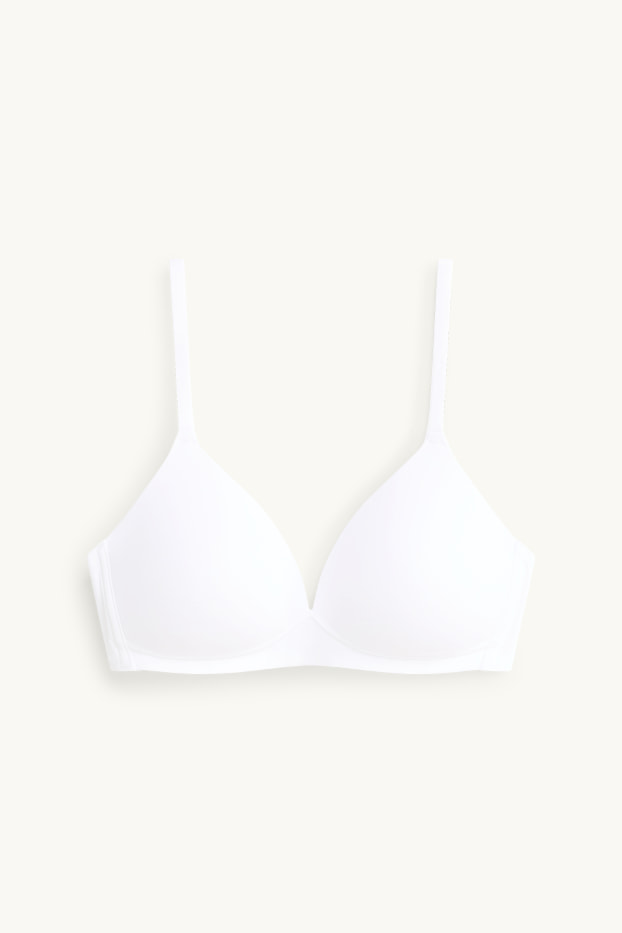 Dames - BH zonder beugels - voorgevormd - LYCRA® - wit