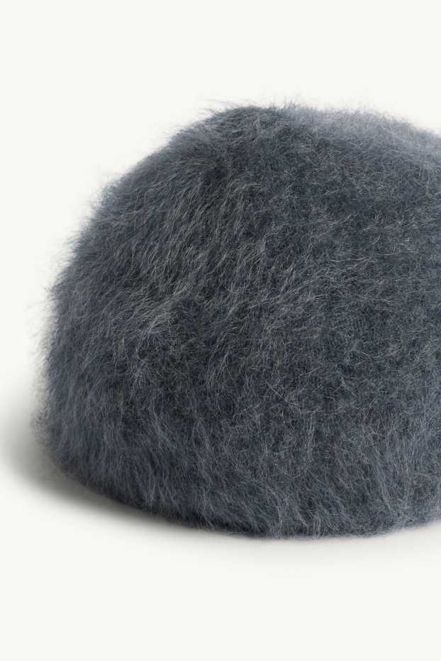 Women - Cashmere cap - blue / gray
