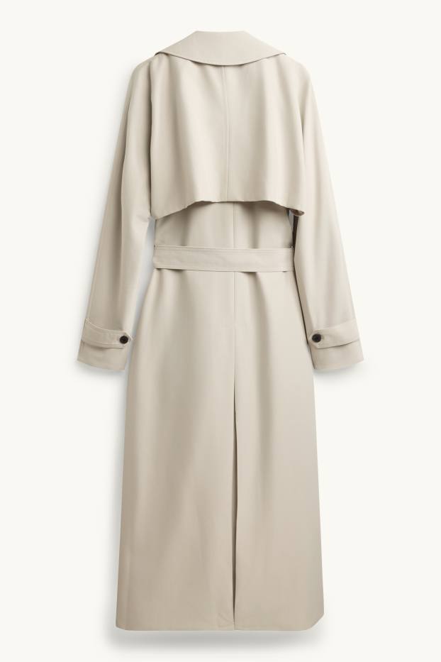 Femmes - Trench à ceinture - blanc crème