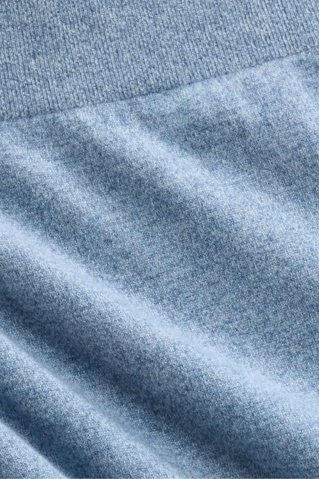 Herren - Kaschmir-Pullover - hellblau