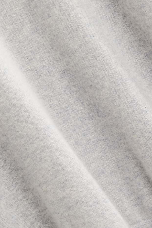 Herren - Kaschmir-Pullover - hellgrau-melange