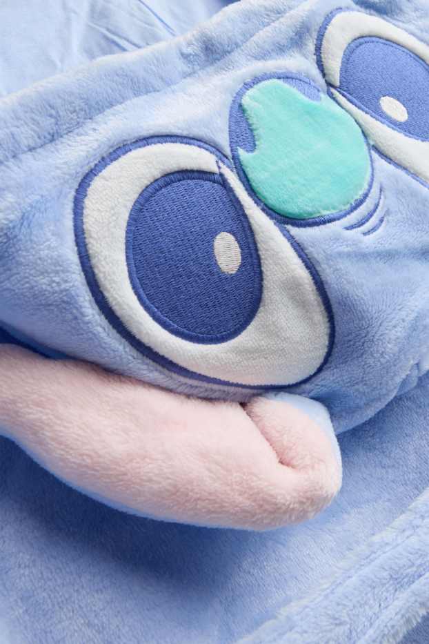 Kinderen: meisjes - Lilo & Stitch - badjas met capuchon - blauw