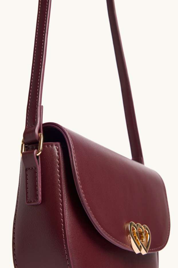 Children Girls - Crossbody bag - faux leather - bordeaux
