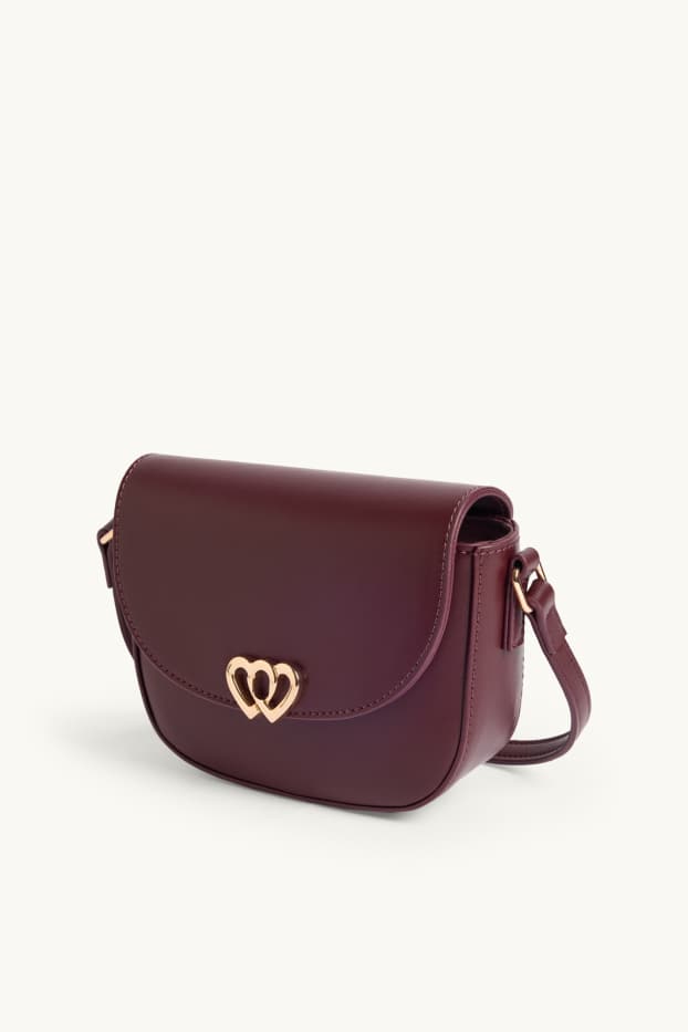 Children Girls - Crossbody bag - faux leather - bordeaux