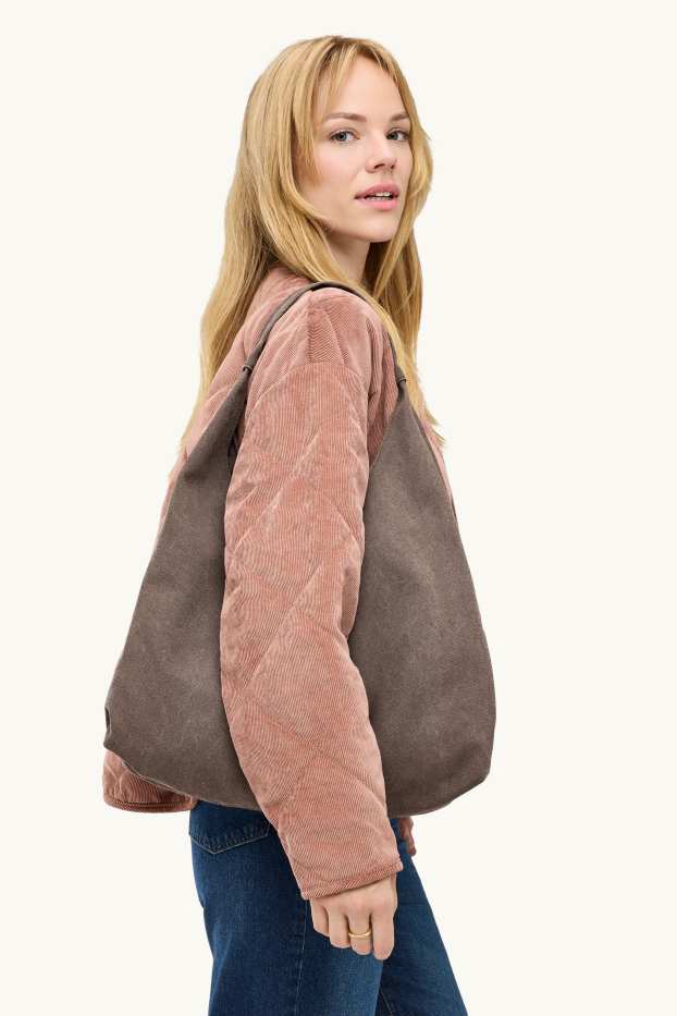 Femei - Geantă shopper mare - maro
