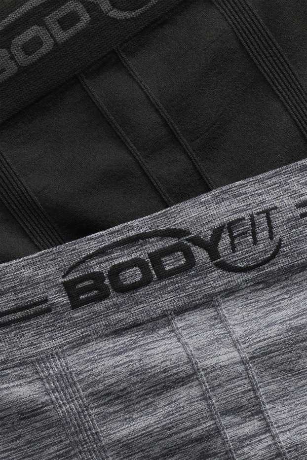 Men - Multipack of 2 - trunks - seamless - gray-melange